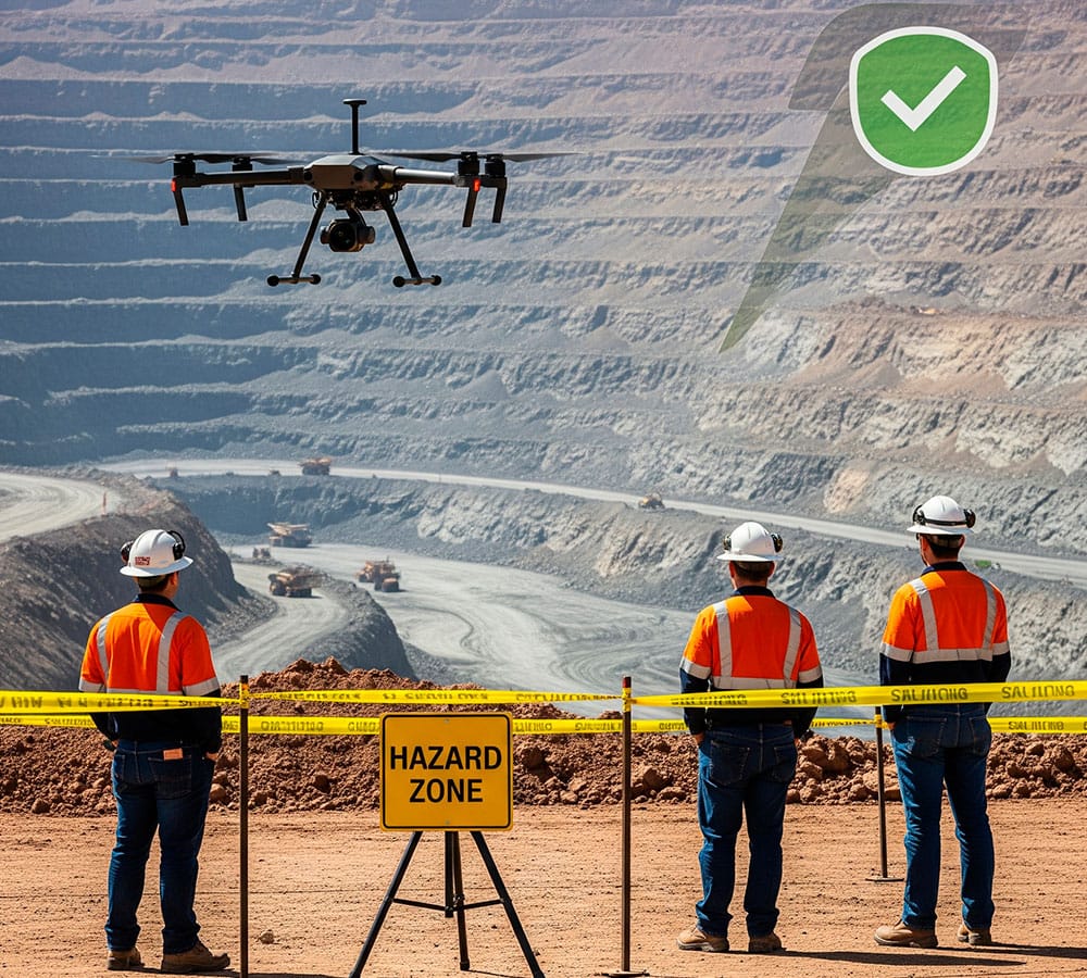 Seguridad Minera con Drones DJI