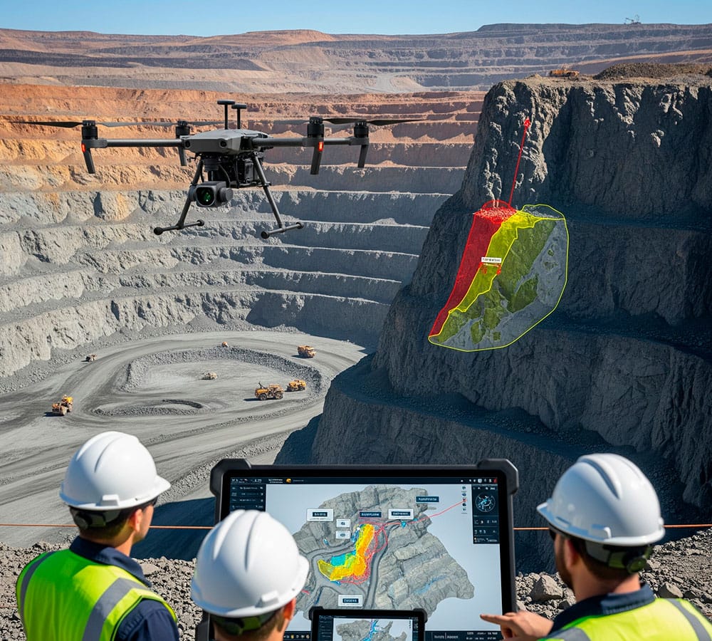 Seguridad Minera con Drones DJI