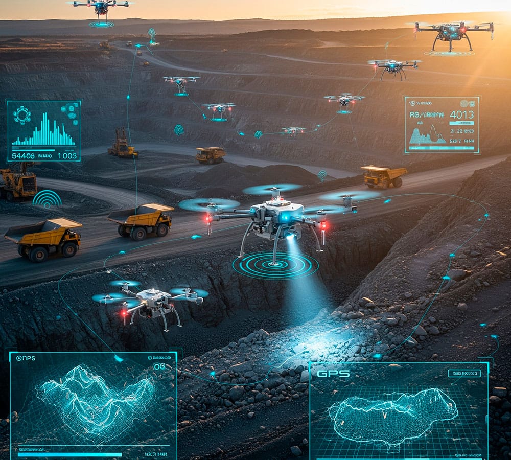 Drones en Minería eficiencia y visión de futuro