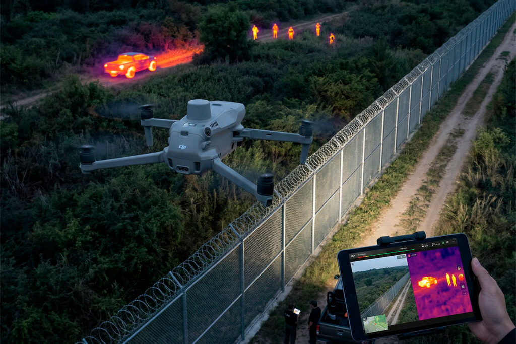Camaras termicas para drones de seguridad