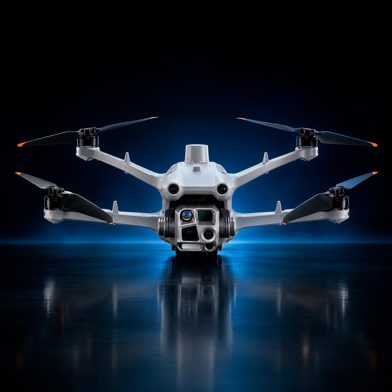 DJI Matrice 4TD con cámaras visuales y cámara térmica para inspección profesional